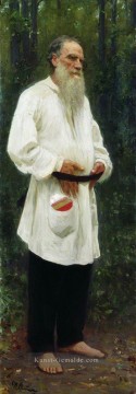  Repin Malerei - Leo TOLSTOY Barfuß 1901 Ilya Repin